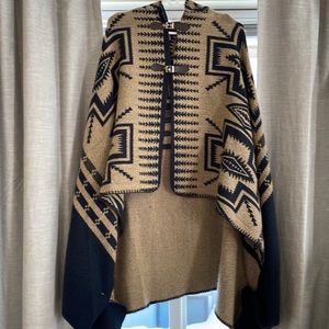 Western Hooded Poncho